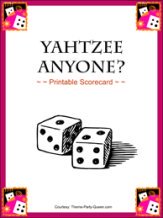 Yahtzee Scorecards