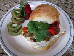 Ciabatta Chicken Sausage Sandwich