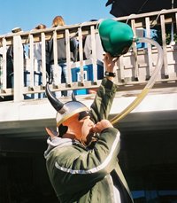 Beer Bong Viking Man